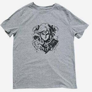Gray Graphic Kids Casual T-Shirt